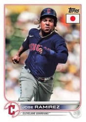 2022 Topps Japan Edition Base Set Jose Ramirez #96 card