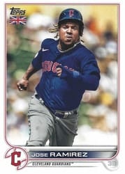 2022 Topps UK Edition Base Set Jose Ramirez #130 card