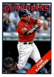2023 Topps 1988 Topps Baseball (Series 1) Jose Ramirez #T88-10 card
