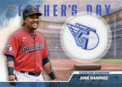 2023 Topps Father's Day Commemorative Team Patches Jose Ramirez #FD-JRA card