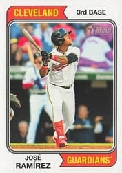 2023 Topps Heritage Base Set José Ramírez #11 card