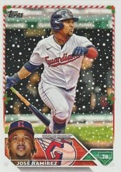 2023 Topps Holiday Base Set José Ramírez #H94 card