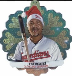 2023 Topps Holiday Oversized Die-Cut MLB Ornaments José Ramírez #MLBDC-5 card