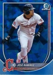 2025 Bowman Chrome Sapphire Edition Base Set José Ramírez #21 card