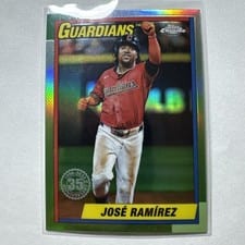 2025 Topps Chrome 1990 Topps Baseball Jose Ramirez #90CB-5 card