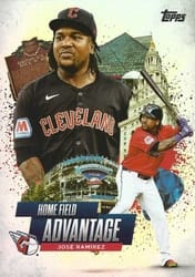 2025 Topps Home Field Advantage José Ramírez #HA-27 card