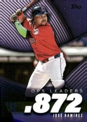 2025 Topps OPS Leaders José Ramírez #OPS-12 card