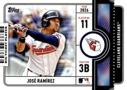 2026 Topps Big Ticket Players José Ramírez #BTP-9 card
