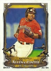2024 Topps Allen & Ginter In Action Variations José Ramírez (Cleveland Guardians) #IA-34 card