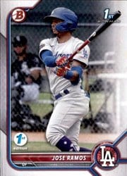2022 Bowman 1st Edition Base Set Jose Ramos #BPPF-129 card