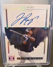 2024 Panini Impeccable Award Winning Autographs Jose Reyes #AWA-JR card