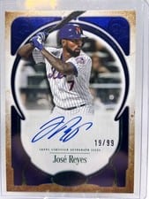 2026 Topps Tier One Prime Performers Autographs José Reyes #PPA-JRE