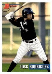 2021 Bowman Heritage Base Set Jose Rodriguez #163 card