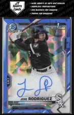 2021 Bowman Sapphire Edition Autographs Jose Rodriguez #BSPA-JRO card