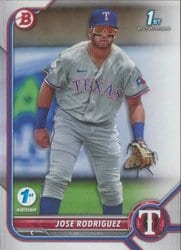 2022 Bowman 1st Edition Base Set Jose Rodriguez #BPPF-62 card