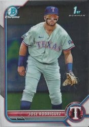 2022 Bowman Chrome Prospects Jose Rodriguez #BCP-62 card
