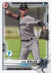 2021 Bowman 1st Edition Base Set Jose Salas #BP-110 card
