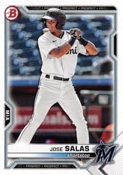 2021 Bowman Draft Base Set Jose Salas #BD-169 card