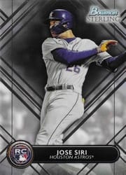 2022 Bowman Sterling Base Set Jose Siri #BSR-12 card