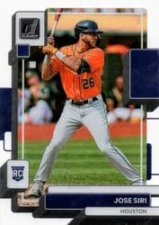 2022 Panini Chronicles Clearly Donruss Jose Siri #6 card