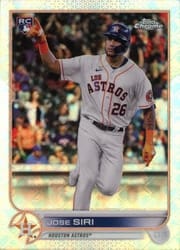 2022 Topps Chrome Logofractor Edition Base Set Jose Siri #9 card