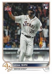 2022 Topps UK Edition Base Set Jose Siri #76 card