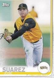 2019 Topps Pro Debut Base Set Jose Suarez #41 card