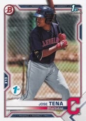 2021 Bowman 1st Edition Base Set Jose Tena #BP-128 card