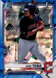 2021 Bowman Sapphire Edition Base Set Jose Tena #BCP-128 card
