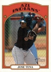2021 Topps Heritage Minor League Base Set Jose Tena #136 card
