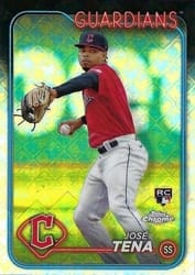 2024 Topps Chrome Logofractor Edition Base Set José Tena #29 card