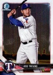2018 Bowman Chrome Prospects Jose Trevino #BCP27 card