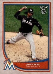 2018 Topps Big League Base Set Jose Urena #66 card