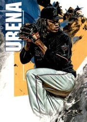 2019 Topps Fire Base Set Jose Urena #112 card