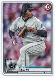 2020 Bowman Base Set Jose Urena #60 card