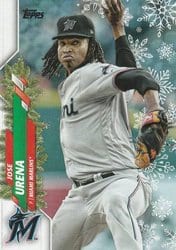 2020 Topps Holiday Base Set Jose Urena #HW85 card