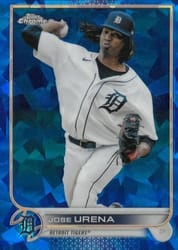 2022 Topps Chrome Sapphire Edition Base Set Jose Urena #427 card