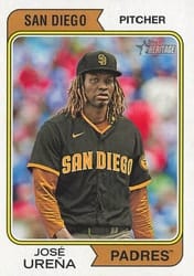 2023 Topps Heritage Base Set Jose Urena #642 card
