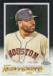 2020 Topps Allen & Ginter Chrome Base Set Jose Urquidy #276 card