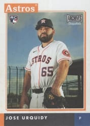 2020 Topps Archives Snapshots Base Set Jose Urquidy #AS-JU card