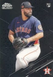 2020 Topps Chrome Black Base Set Jose Urquidy #2 card