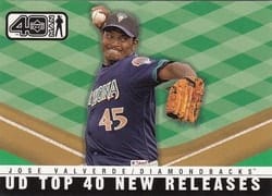 2002 Upper Deck 40-Man Base Set Jose Valverde #1026 card