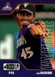 2002 Upper Deck 40-Man Base Set Jose Valverde #674 card