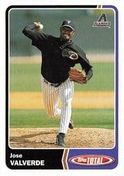 2003 Topps Total Base Set Jose Valverde #78 card