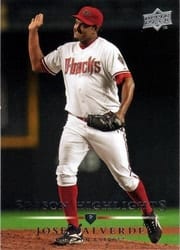 2008 Upper Deck Base Set Jose Valverde #794 card