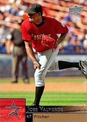 2009 Upper Deck Base Set Jose Valverde #159 card