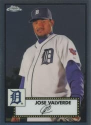 2021 Topps Chrome Platinum Anniversary Base Set Jose Valverde #676 card