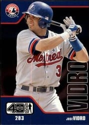 2002 Upper Deck 40-Man Base Set Jose Vidro #707 card