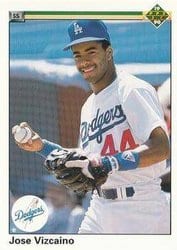 1990 Upper Deck Base Set Jose Vizcaino #44 card