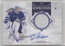 2023-24 Upper Deck Ultimate Collection Ultimate Emblems Autograph Joseph Woll #UE-JW card